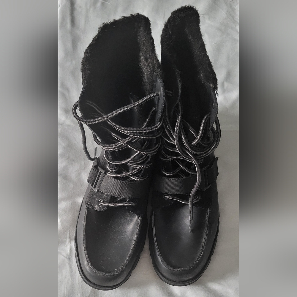 UNLTD Black Lace-Up Mens Boots Size 10